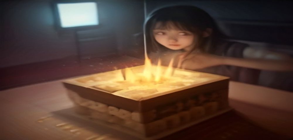 电影放映厅内观众专注观看伦理片，大银幕上投射出一个家庭对话场景，灯光昏暗而温暖，氛围沉浸